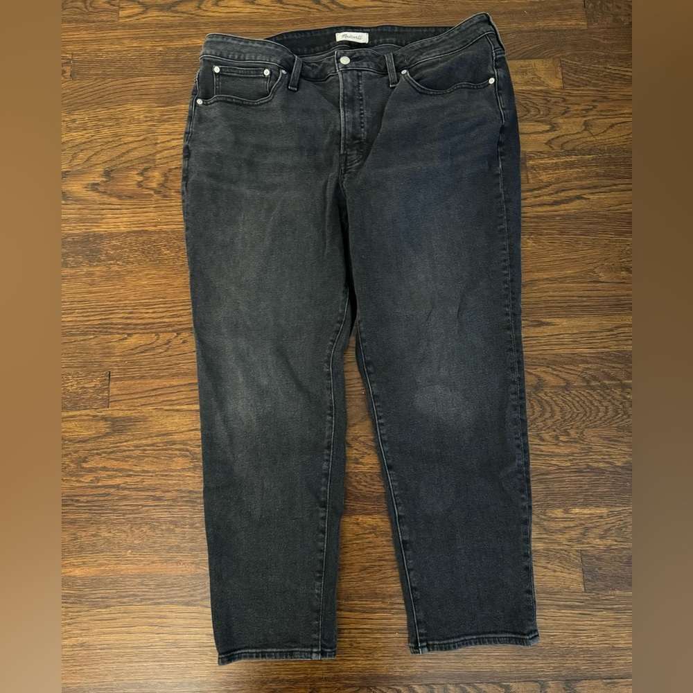 Madewell The Perfect Vintage Jean 18W, distressed black